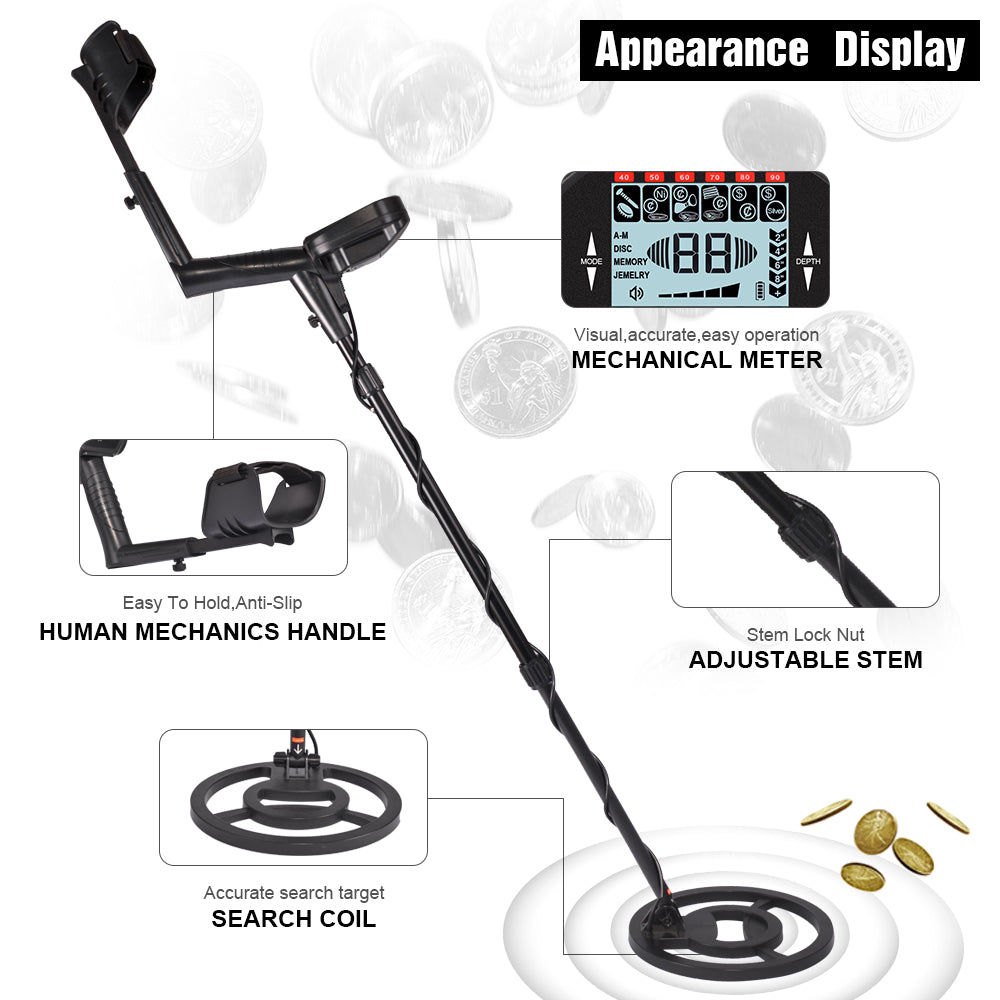 MD-810 Metal Detector Underground Professional Depth Search Finder Gold Detector Treasure Hunter Detecting Pinpoint Waterproof