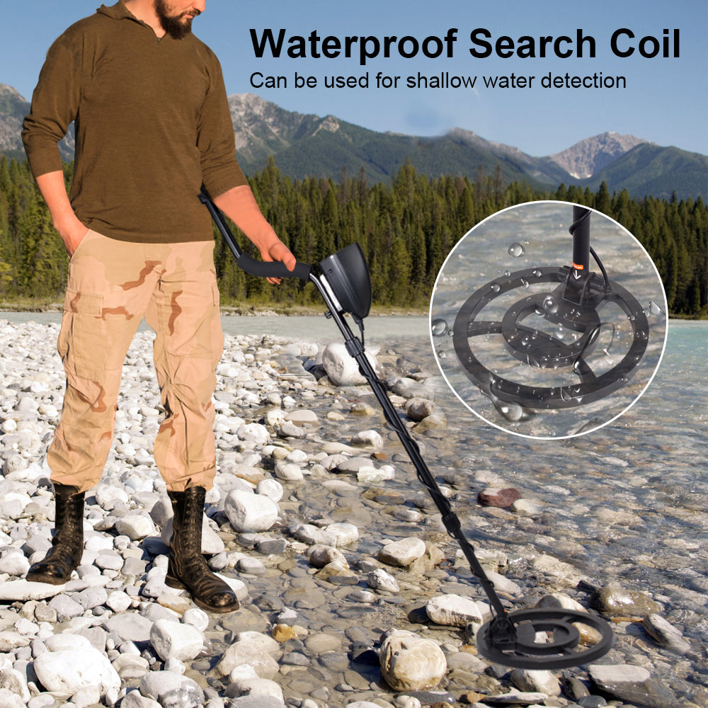High Sensitivity Metal Detector MD-3028 Metal Detecting Pinpoint Waterproof Search Coil Ferrous and Non-Ferrous Distinguish