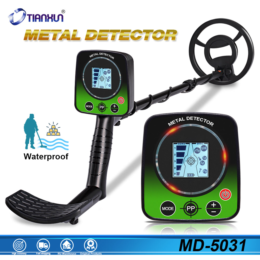 Underground Metal Detector MD-5031 Precise Positioning with Waterproof Search Coil And Discrimination Function LCD Display