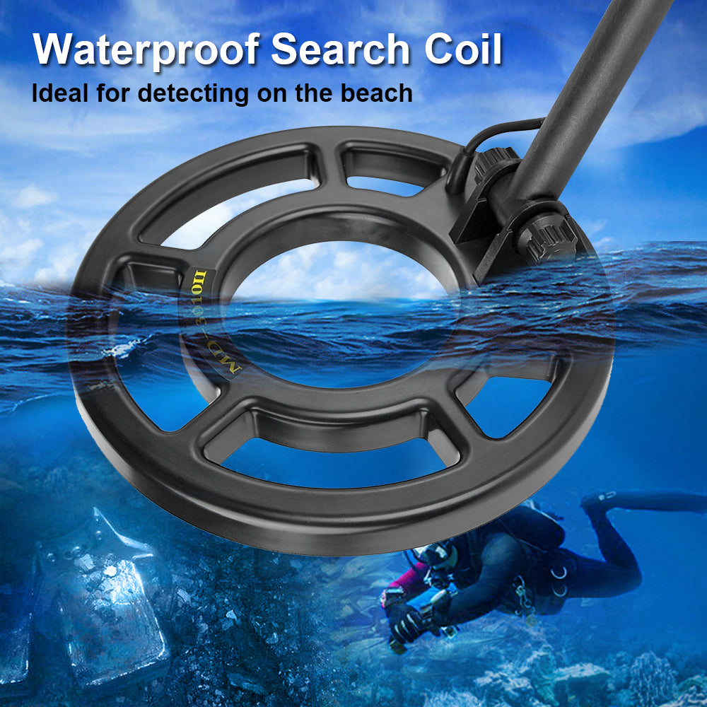 Metal Detector Waterproof Disc Underwater Underground High Accuracy Sensitive LCD Display Humanity MD-3010II